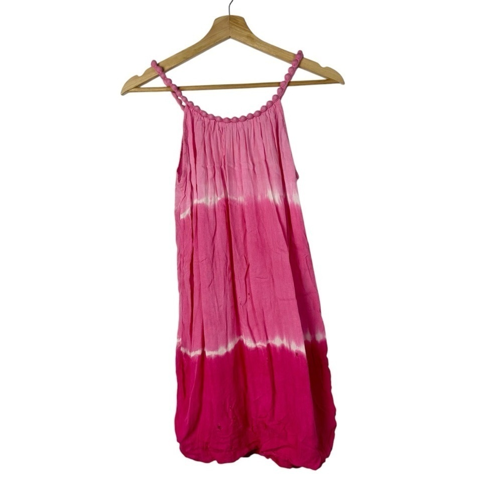 Boutique WBA Resort Stores Pink Dip Dye Tie Dye Mini Dress S
